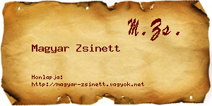 Magyar Zsinett névjegykártya